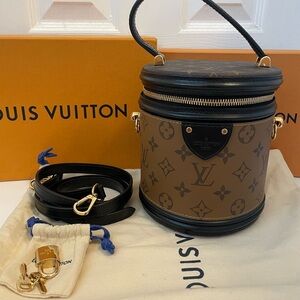 Louis Vuitton Cannes Monogram Reverse Monogram Canvas